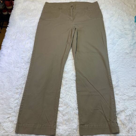 Woolrich Brown Khaki Pants Size 14 - Picture 1 of 10